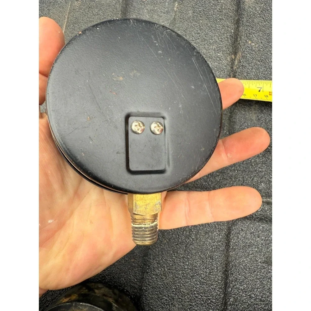 Marshalltown 0–100 PSI kPa Pressure Gauge Industrial Tool Vintage Black Case